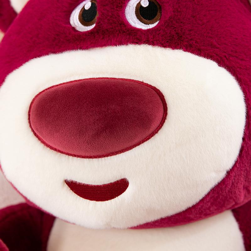 Strawberry Bear Plush Doll - Cute Cartoon Pillow Toy for Kids' Birthdays