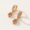1 Pair Fashion Geometric Shapes Dangle Earrings for Women Cubic Zirconia Jewelry Wedding Party Accessories