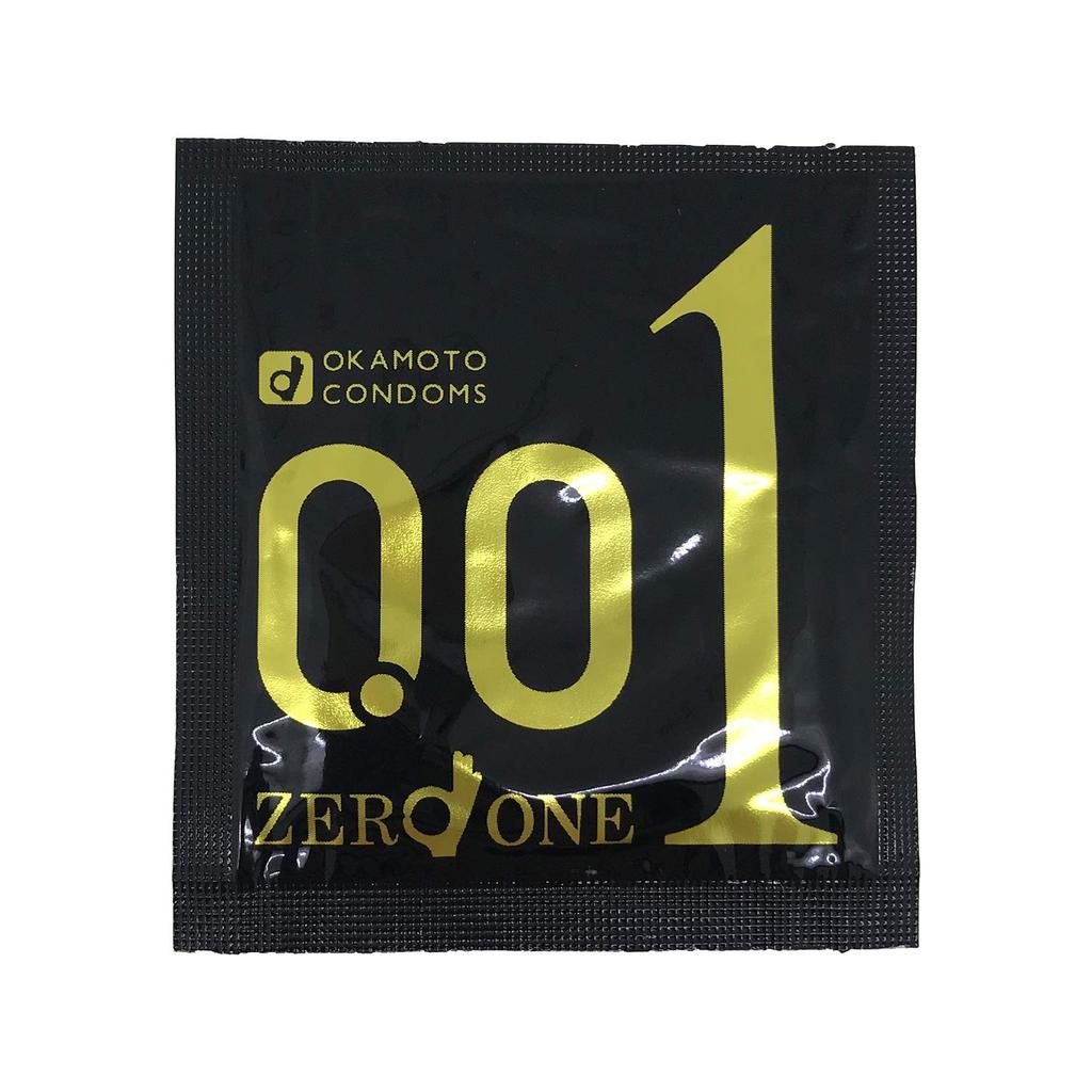 Okamoto Okamoto Zero One Pack of Polyurethane Condoms, 0.01mm, 3, (PU)