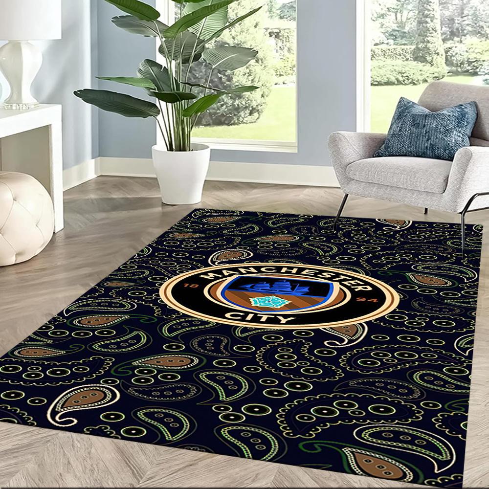 Manchester City Floor Mat Design For Living Rooms Entryway Dining Room Hallway Antislip Carpet Decorate Offices Perfect Birthdaychristmas Gift Idea