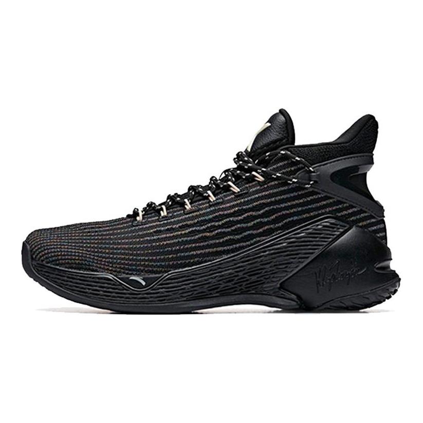 Anta KT4 KT Abrasion Resistant Breathable High Top Basketball Shoes Men's Black 11931101-3