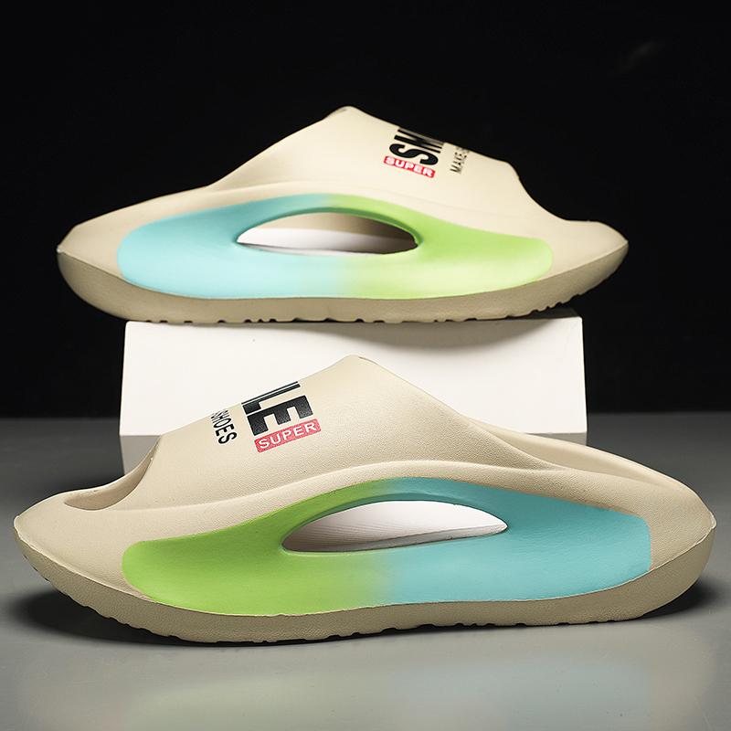 Men's Slippers Massaging the Feet Flip-flops Thick Bottom Unisex Soft EVA Nonslip Home Slippers for Women Men Summer Beach Shoes