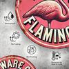 Vintage Flamingo Aluminum Metal Sign 8x8 Inch Wall Art Durable Indoor Outdoor Decor