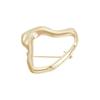 Nuevos Broches Irregulares Simples Exquisitos Pines Ajustables de Cintura en Forma de Corazón para Mujeres Hombres Vintage Casual Versátil Accesorios Fijos para Ropa