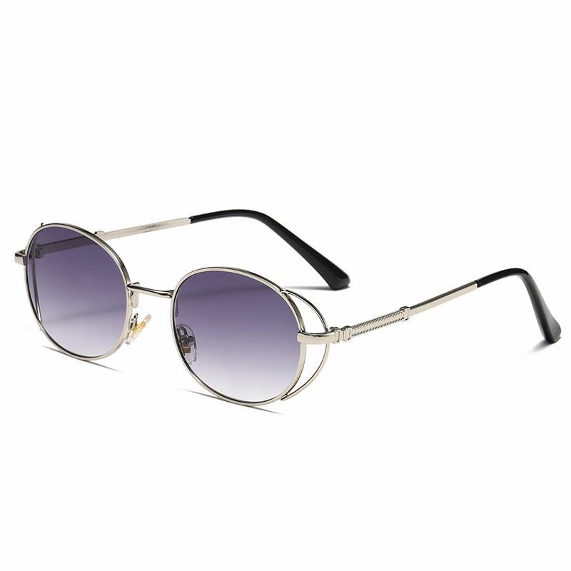 

Oval Steampunk Sunglasses For Men Women Retro Sun Glasses Male Female Brand Designer Metal Frame Eyewear Lentes De Sol Mujer Other
