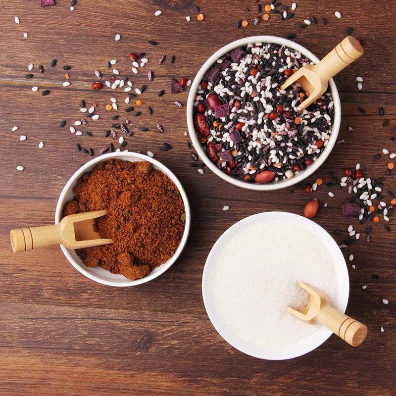 Small Wooden Spoon Milk Powder Spoon Wood Salt Powder Measuring Spoon Tea Coffee Seasoning Wooden Spoon(12Pcs)