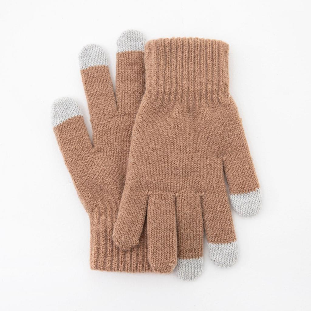 Gestrickte Touchscreen-Handschuhe für Wärme Winter für Herren und Damen Dickes Samt für Radfahren Winterhandschuhe