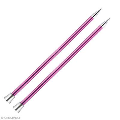 Knitting Needle - KNITPRO - 40 Cm - 10 Mm - Colored Aluminum - Hot Pink