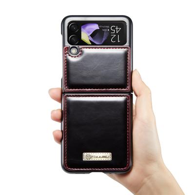 Anti-val Telefoonaccessoires Leren Tas Hoes Voor Samsung Galaxy Z Flip4 5g Flip 4 Flip3 Flip 3 Zflip4 Schokbestendige Funda Hoesjes