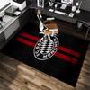 1Pc Football Team Cartoon Print Carpet High Quality Comfortable for All Seasons, Home Decor