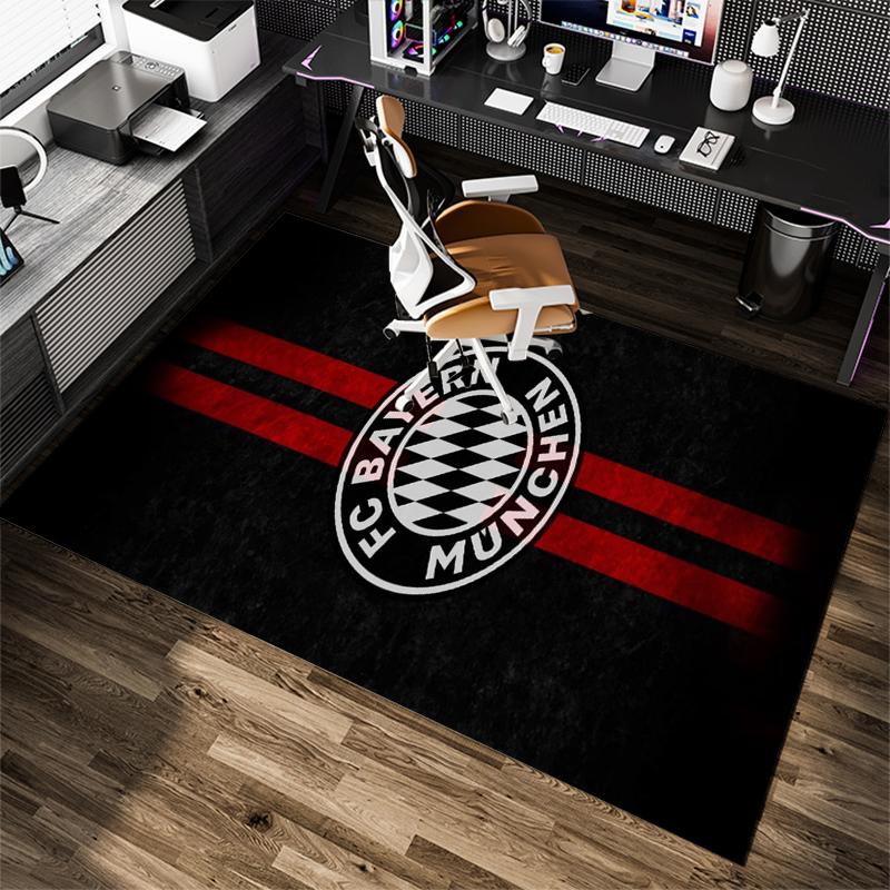 1Pc Football Team Cartoon Print Carpet High Quality Comfortable for All Seasons, Home Decor