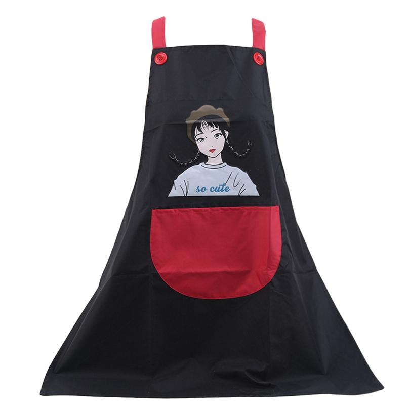 Home Kitchen Cooking Housework Adult Work Clothes Creative Cute Apron Waterproof Oilproof Aprons