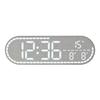 Wall-mounted Electronic Wall Clock Temperature Multi-functional Digital LED Clocks 12/24H Calendar Display Table Clock