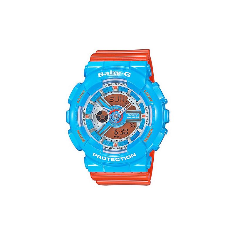 

Casio BABY-G Amber Dual Display Movement Quartz Movement Resin Strap Japanese and Korean Watch Women s Watch White Dial BA-110NC-2A белый