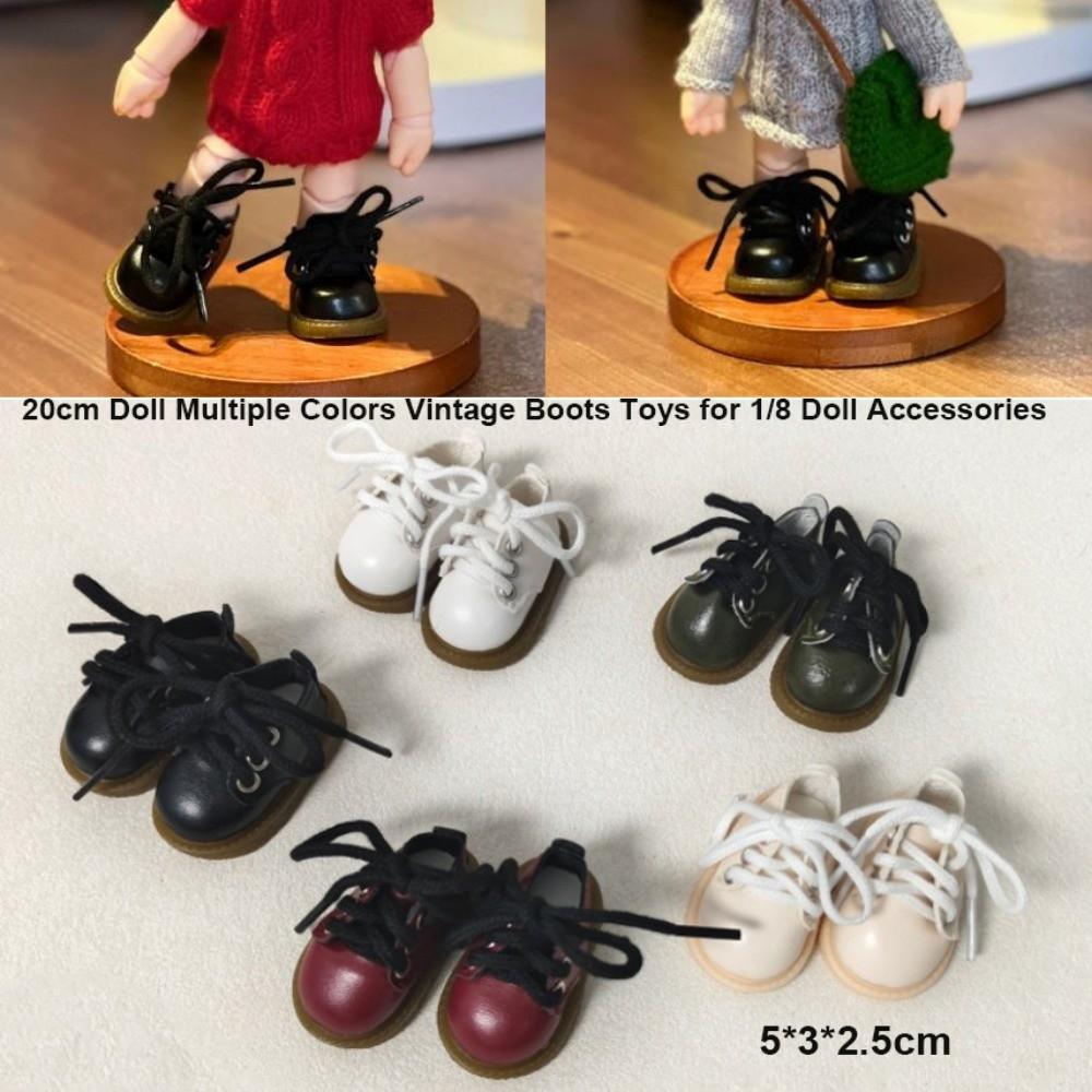 Cool Doll Accessories Multiple Colors Lace-Up Leather Shoes Dress Up Shoes for 1/8 Doll