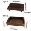 Large Capacity Jewelry Storage Tray Wooden Figurine Display Rack Retro Key Rack  Entrance