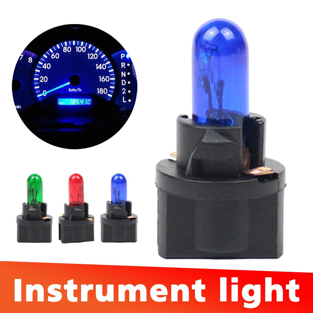 10pcs T5 Car Interior Bulb Auto Dashboard Warning Indicator Dashboard Light Bulbs Auto Interior Indicator Lamp