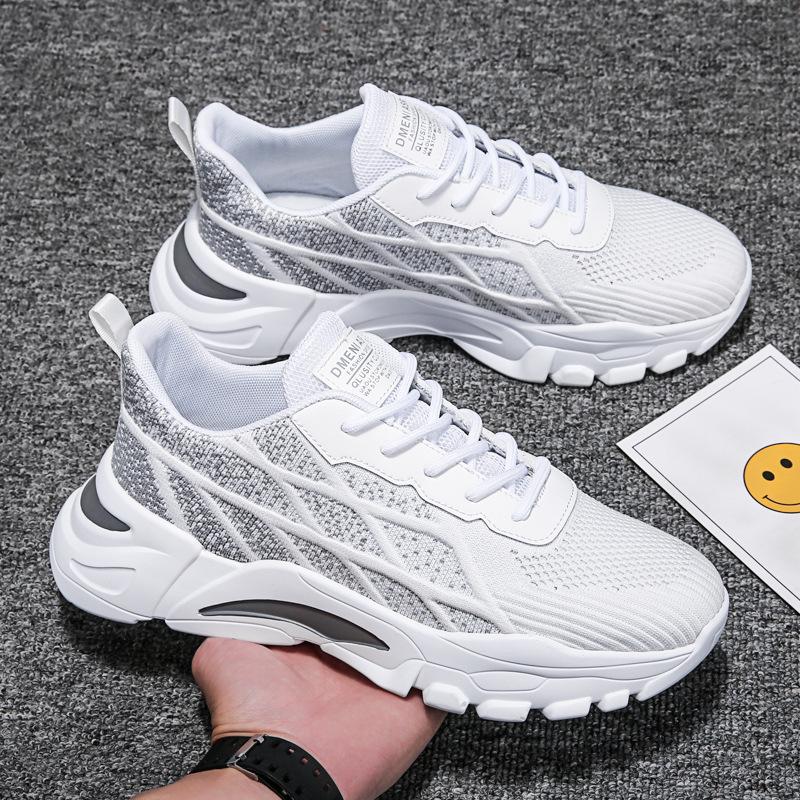

2025 Spring/Summer Men s Trendy Breathable Mesh Sneakers: Casual & Versatile Dad Shoes 40