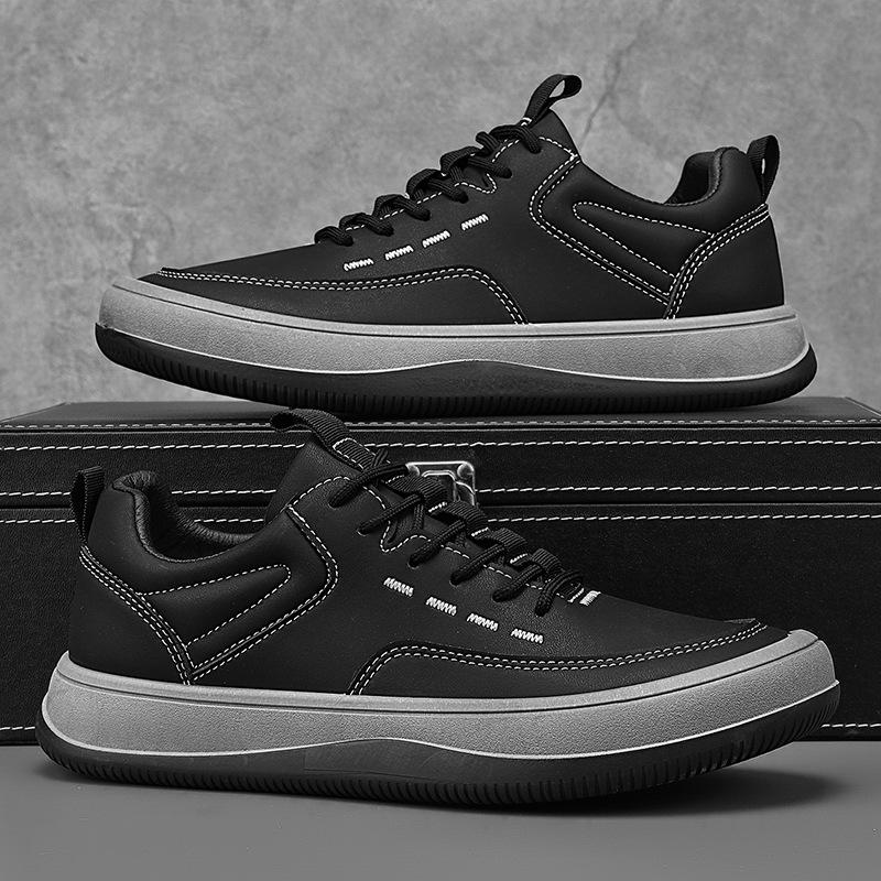 Fashion Men's Breathable Casual Sneakers Lace-Up Platform Shoes Soft Cushioned Lightweight Walking Shoes Men Street Fashion Comfortable