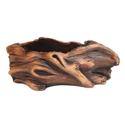 Vaso da fiori ceppo d'albero di cemento