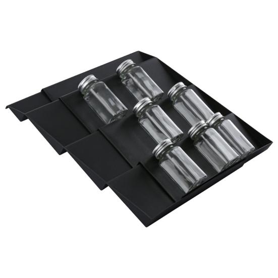 2PCS Kitchen Shelf Organizer with Stepped Layered Design PP Spice Organization Rack for Cabinet Storage And Pantry