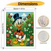 Disney Scrooge Duck Hand Painting Kit Decoration Classic Style Home Decor DIY Art Crafts Garden Flowers Butterflies Colorful Painting