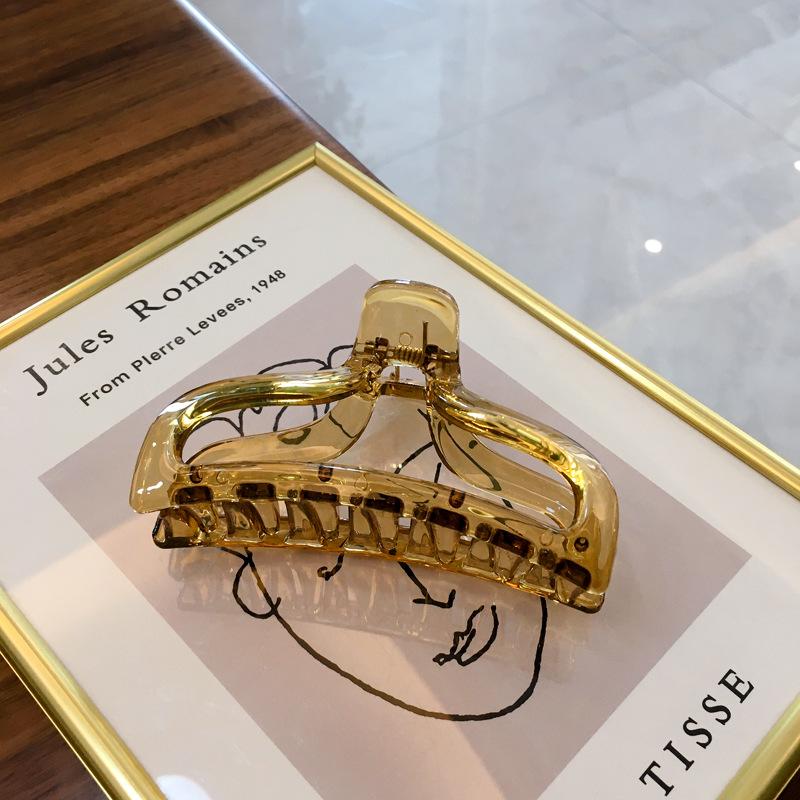 

Шикарная заколка для волос с геометрическим дизайном для женщин в мягких бамбуково-зеленых и дымчато-серых оттенках Gardenia Yellow