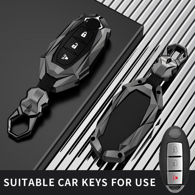 Fit For Nissan Car Key Case Cover Ring Chain Shell Versa Maxima Altima Rogue Armada Sentra Murano For Infiniti Fx35 Qx60