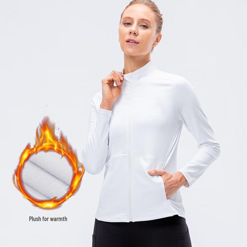 Women s Fleece-Lined Yoga Fitness Jacket M