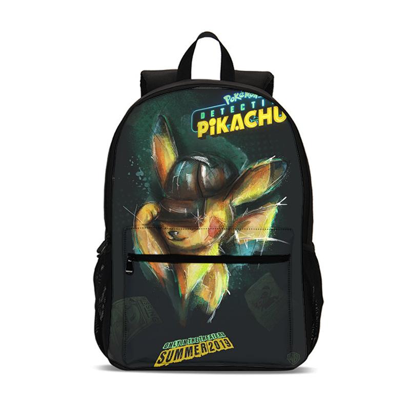 2026 New Pokemon Pikachu Kids Backpack, Creative Primary School Student Bookbag, Lightweight Anti-Lordosis Backpack for Children