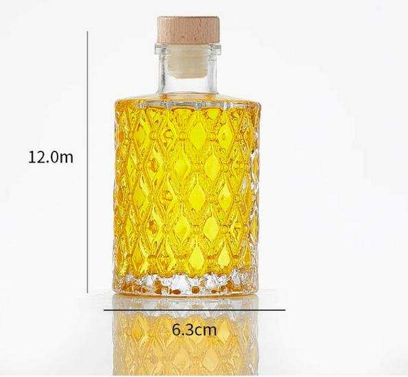 150ml Transparent Mini Glass Bottle for Liquor, Cold Brew Coffee, Fruit Wine, and Dispensing, with Sealed Two Ounce Capacity
