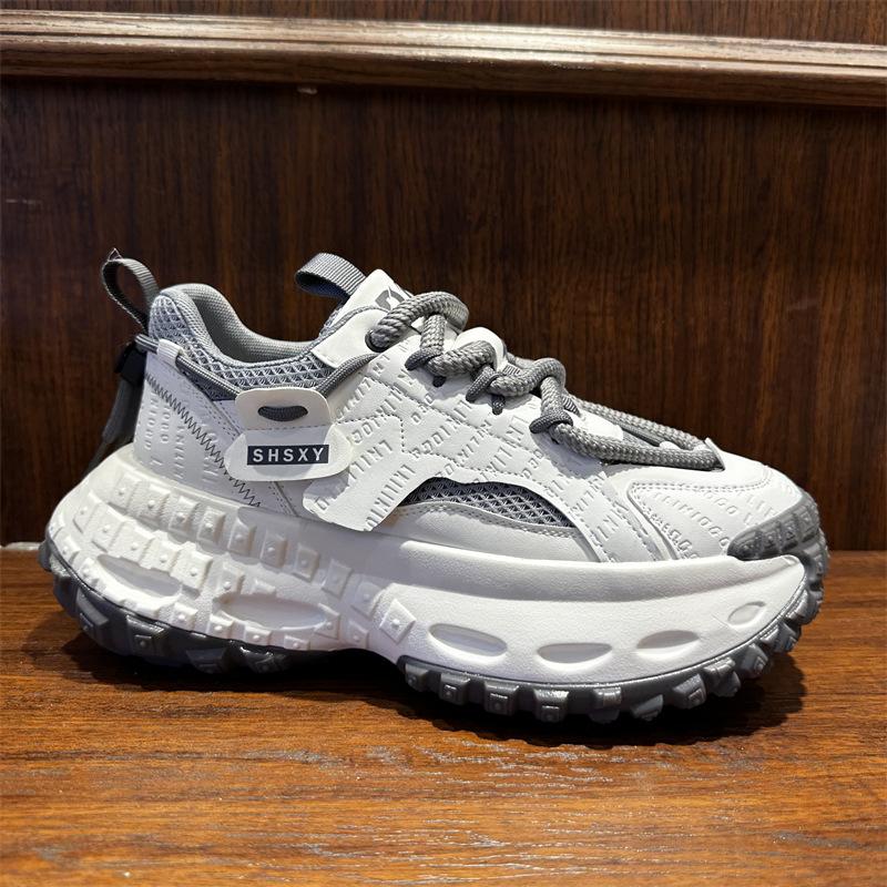 Spring new platform sports and casual shoes breathable mesh dl