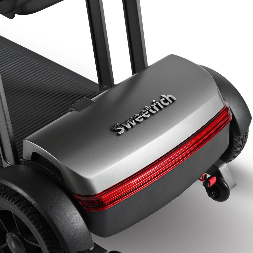 AIR TRAVELLER Schwarz 180W Motor, 20Ah Akku, 8-Zoll Vollgummireifen, Faltbarer Rahmen, 4-Rad Tragbarer Elektroroller