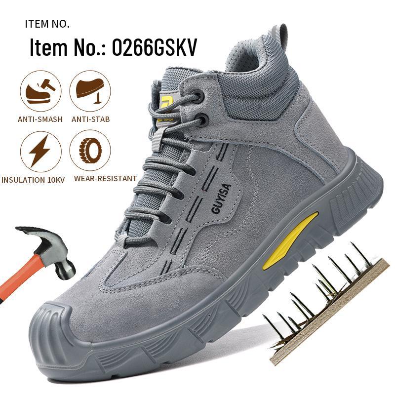 Men's 10KV Insulated Safety Shoes: Anti-Smash, Anti-Puncture, Wear-Resistant for Construction and Electricians