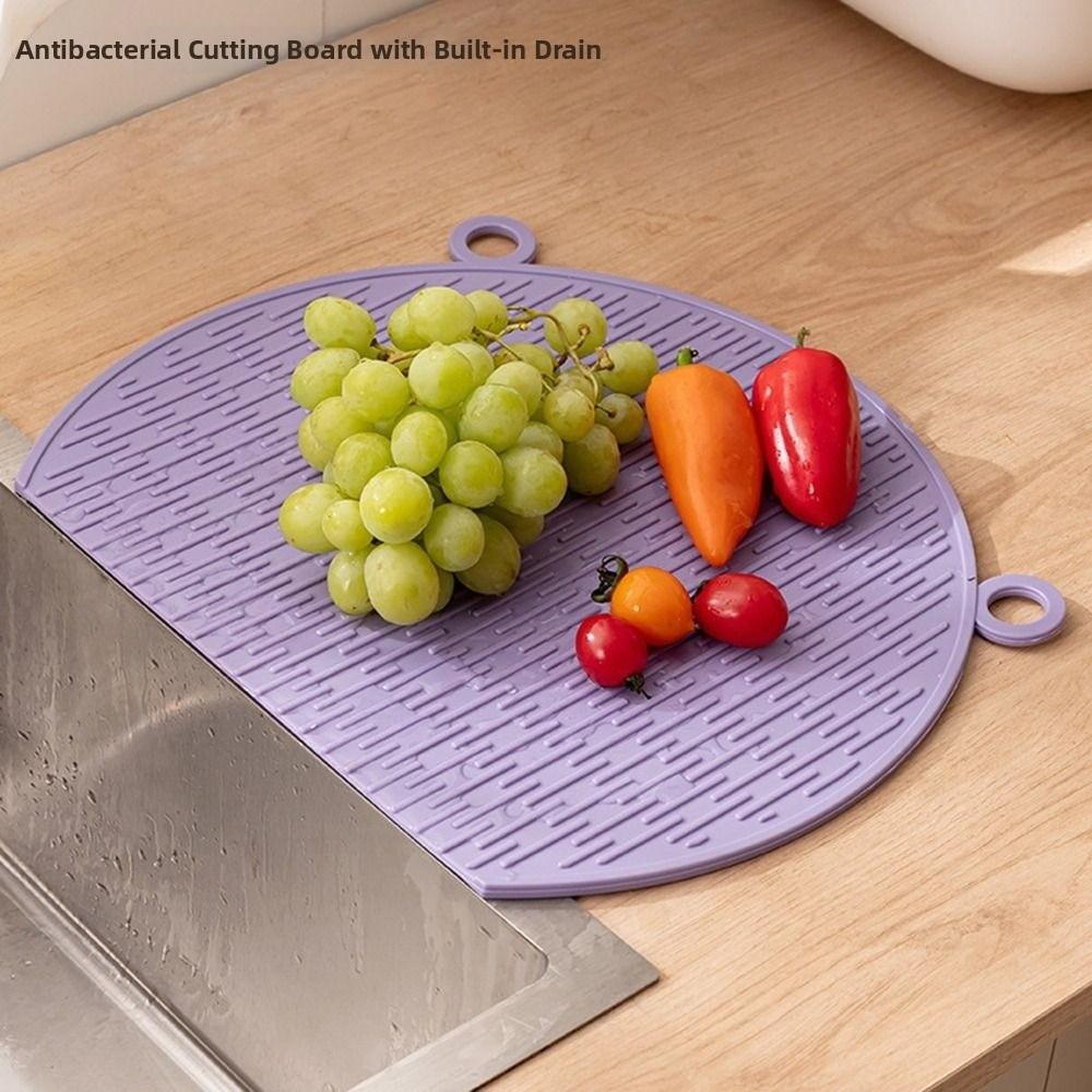 Anti-Mold Semi-Circular Cutting Board Anti-Bacterial Kitchen Chopping Block Restaurant Use
