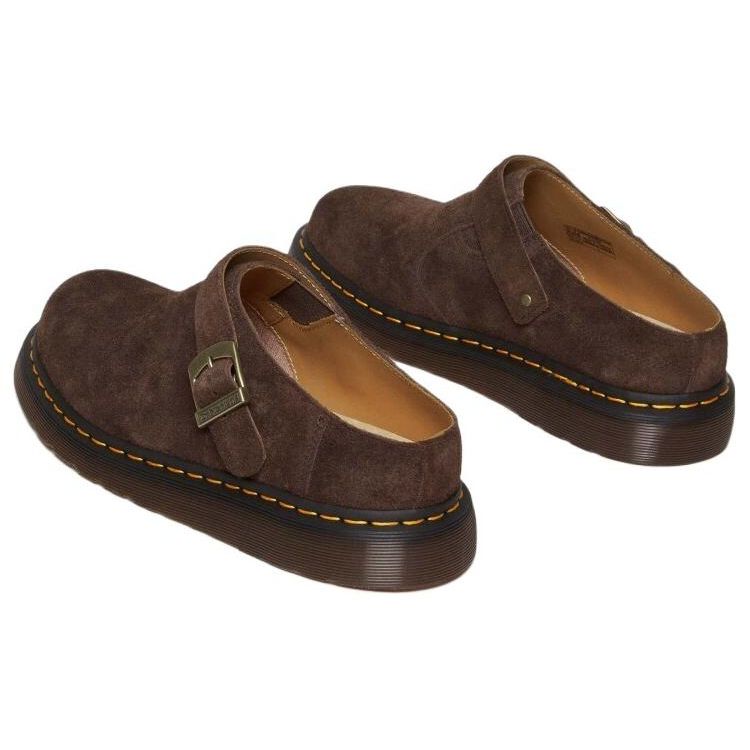 Dr. Martens Isham Desert Oasis Suede Mule Dark Brown Unisex Sneakers 31734201