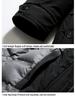 2025 Men's Mid-Length Winter Parka: Warm Down Jacket with Detachable Liner for Middle-Aged and Elderly Dads