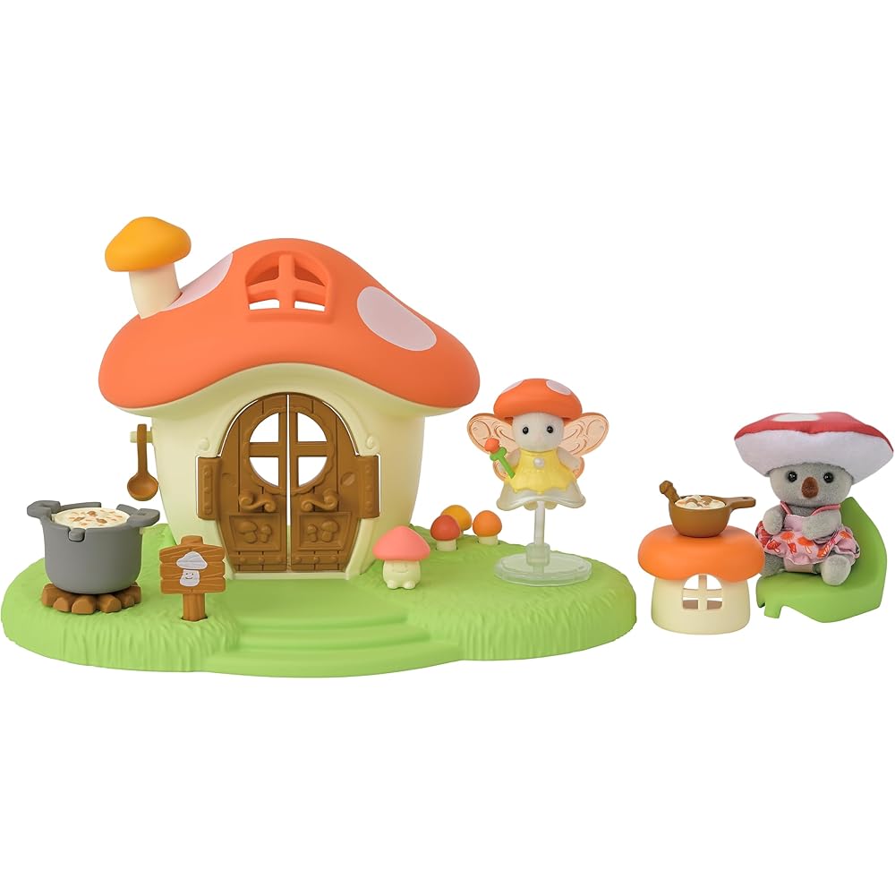 

Sylvanian Families Fairy Mushroom House F-43 Dollhouse Toy for Ages 3 and Up