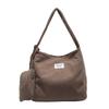 Large capacity bag women's 2025 new autumn corduroy retro oblique span bag commuter versatile shoulder tote bag