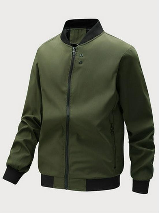 Spring British Style Men's Stand Collar Baseball Jacket - Trendy Casual Fashion