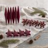 4/6PCS Hexagram Velvet Christmas Ball Set Exquisite Long Finial Hanging Ornaments  New Year