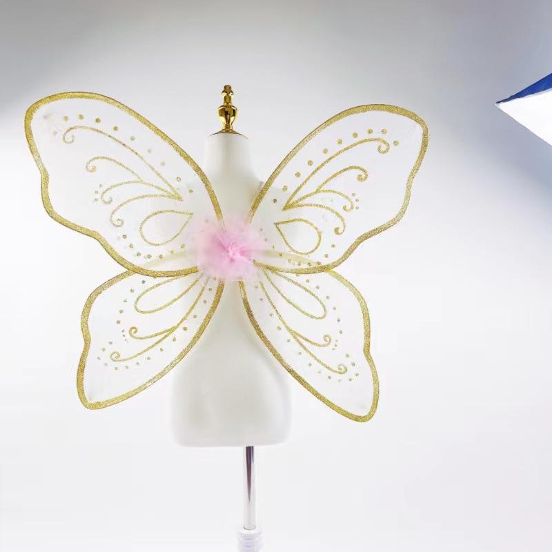 

Аксессуары для костюма Крылья феи Косплей Костюм Вечеринка Приз Принцесса Крыло ангела для Женщин Девочек Pink Flower