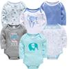 6-Piece Newborn Long-Sleeve Romper Set - 2025 Autumn Collection