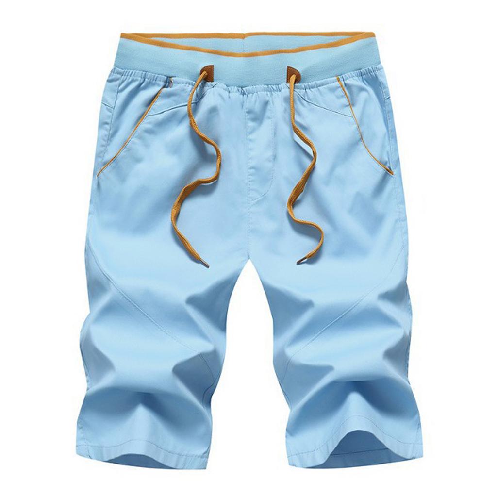 Men's New Summer Casual Baggy Shorts Fashionable Loose Cotton Colour Shorts