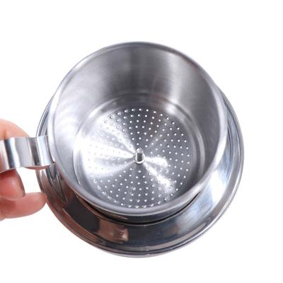 Steel Filter Stainless Steel Coffee Drip Brewer Reusable Design With Handle Vietnamese Coffee Pot Brewing Tool Easy To Serve