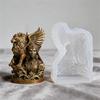 Sturdy Lioness Wing Masked Woman Silicone Candle Mould For Enthusiasts And Craft Lovers