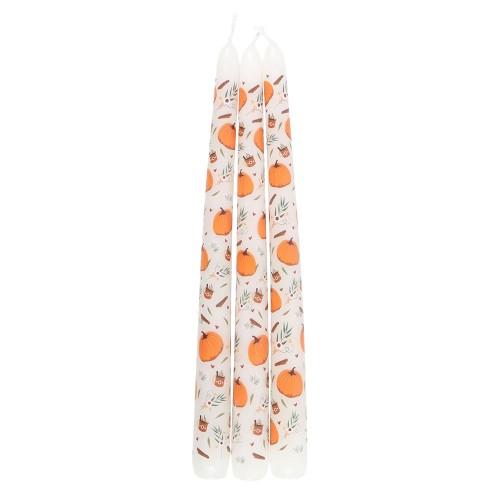 Something Different Taper Pumpkin Candles Set (Pack of 3)