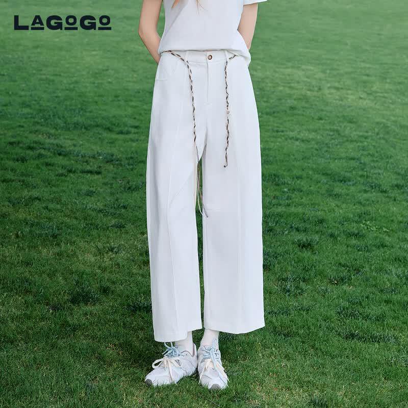 Женские непрозрачные брюки-клеш LAGOGO XL