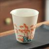 Chinese Ceramic Teacup Personal Master Cup Gaiwan Household Kung Fu Teacups Retro Teaware Justice Cup Tea Set Accessories New