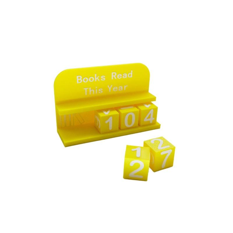 1pcs Books Read This Year Counting Ornament Home Office Desk Decor Book Reading Tracker Desktop Decoration